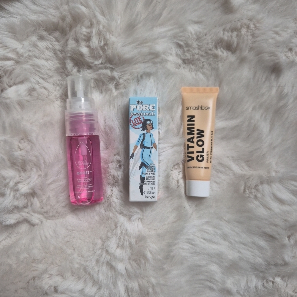 Makeup Primer Bundle Benefit Porefessional Smashbox Vitamin Glow Beauty Blender
